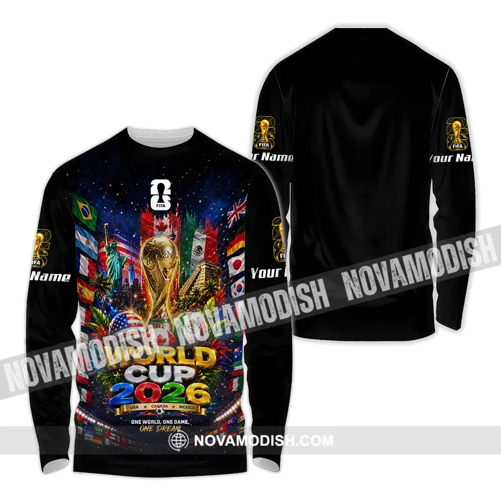 Unisex Shirt - Custom World Cup 2026 Shirt - Long Sleeve Shirt / S - T-shirt