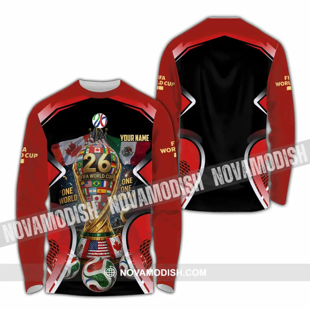 Unisex Shirt - Custom World Cup 2026 Shirt - Long Sleeve Shirt / S - T-shirt