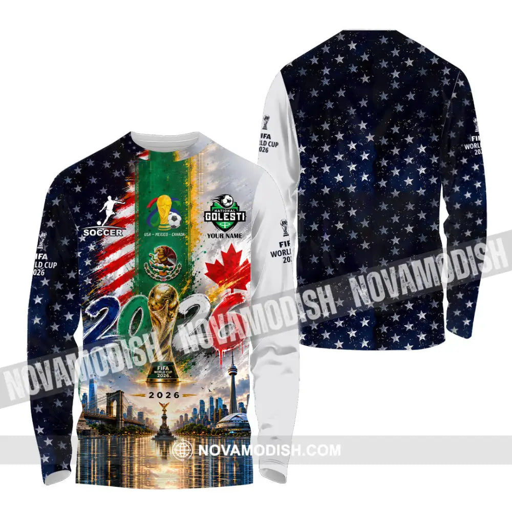 Unisex Shirt - Custom World Cup 2026 Shirt - Long Sleeve Shirt / S - T-shirt
