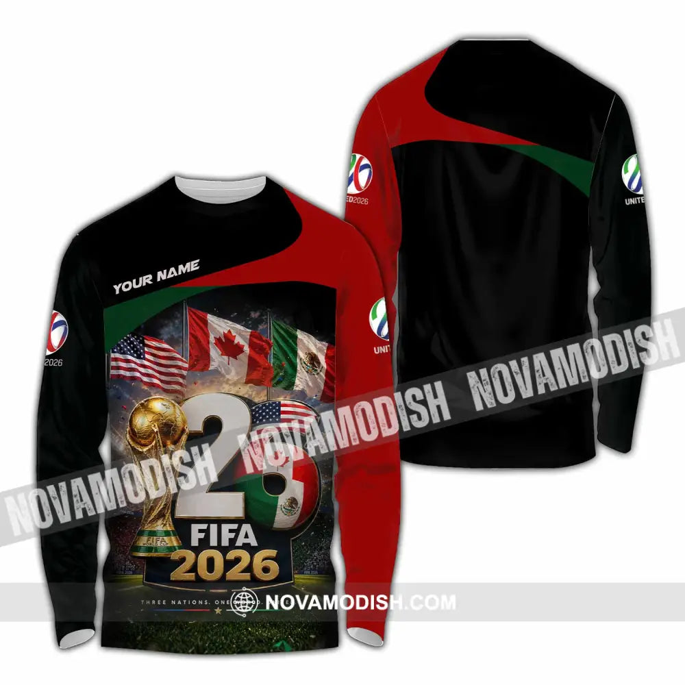 Unisex Shirt - Custom World Cup 2026 Shirt - Long Sleeve Shirt / S - T-shirt