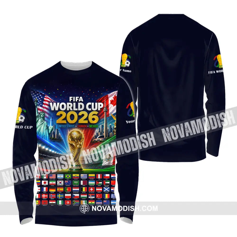 Unisex Shirt - Custom World Cup 2026 Shirt - Long Sleeve Shirt / S - T-shirt