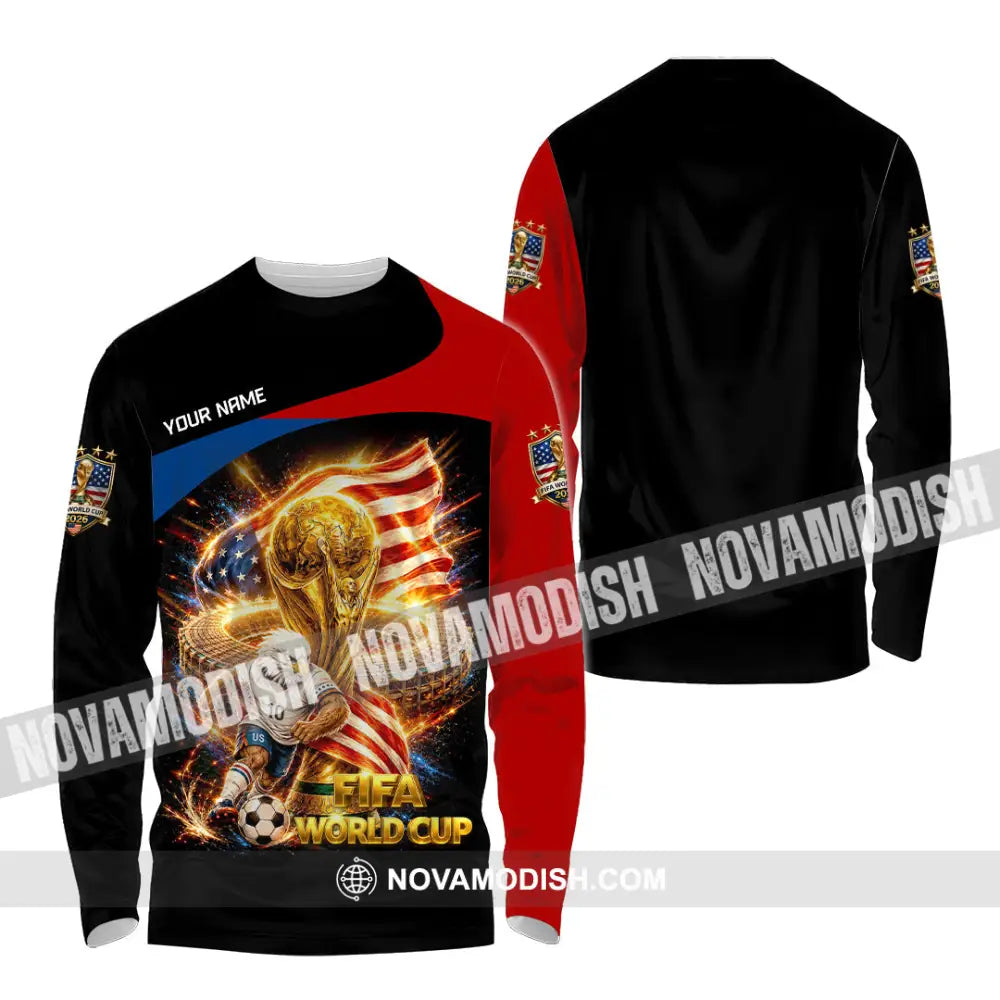 Unisex Shirt - Custom World Cup 2026 Shirt - Long Sleeve Shirt / S - T-shirt