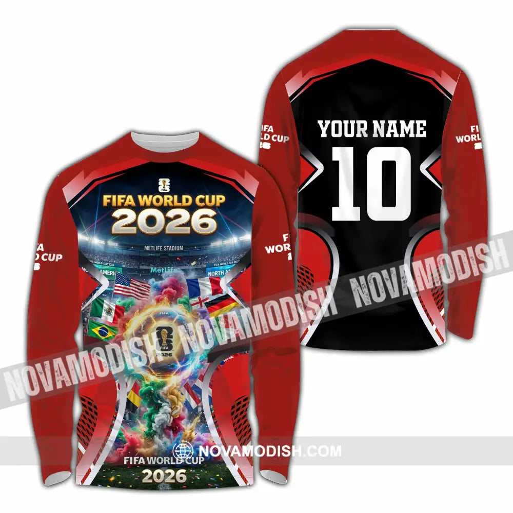 Unisex Shirt - Custom World Cup 2026 Shirt - Long Sleeve Shirt / S - T-shirt