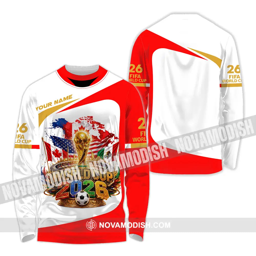 Unisex Shirt - Custom World Cup 2026 Shirt - Long Sleeve Shirt / S - T-shirt