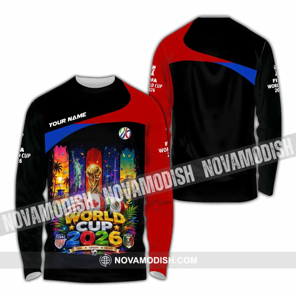 Unisex Shirt - Custom World Cup 2026 Shirt - Long Sleeve Shirt / S - T-shirt
