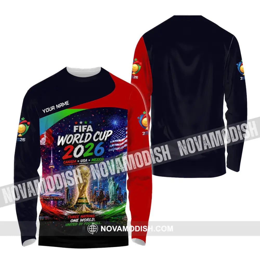 Unisex Shirt - Custom World Cup 2026 Shirt - Long Sleeve Shirt / S - T-shirt