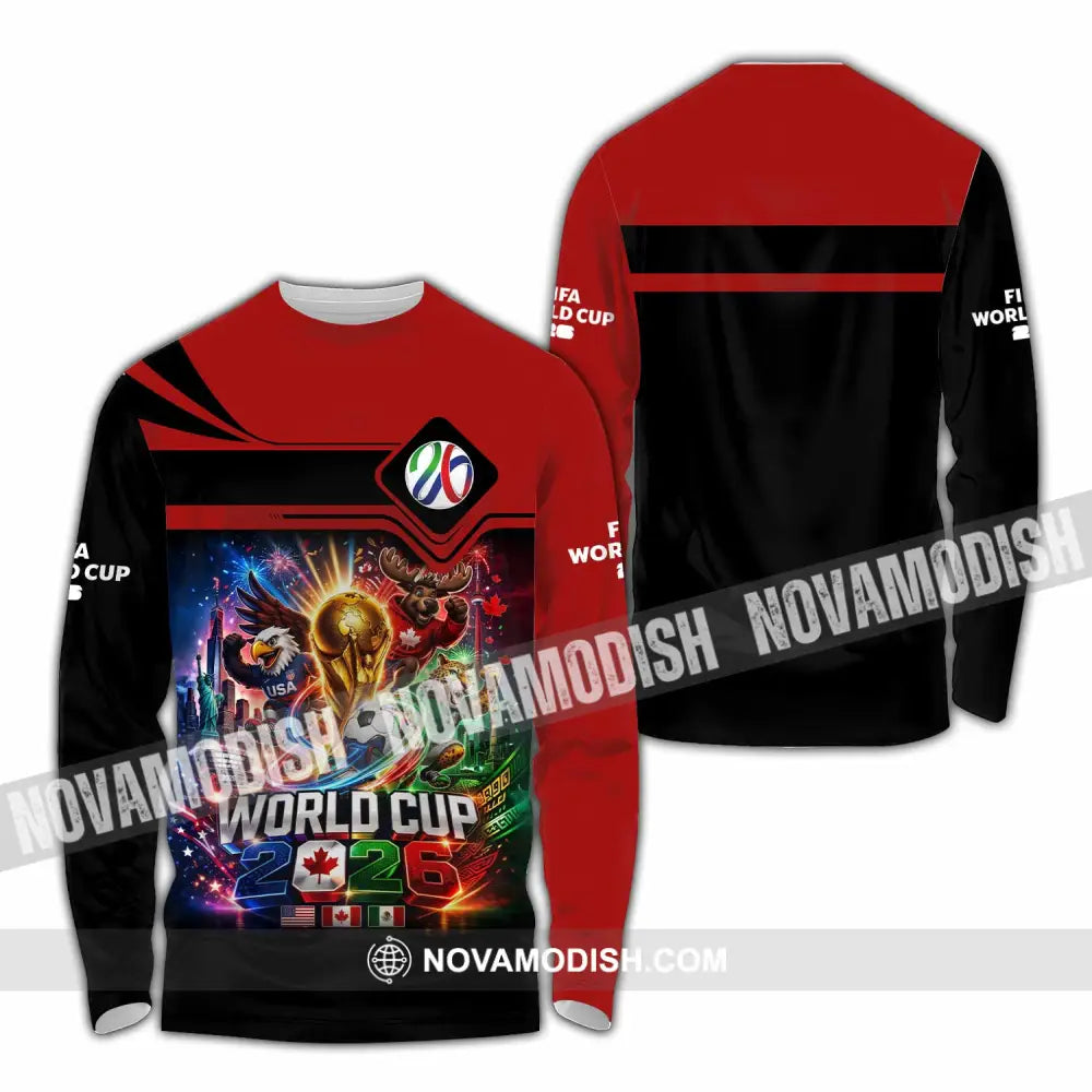 Unisex Shirt - Custom World Cup 2026 Shirt - Long Sleeve Shirt / S - T-shirt