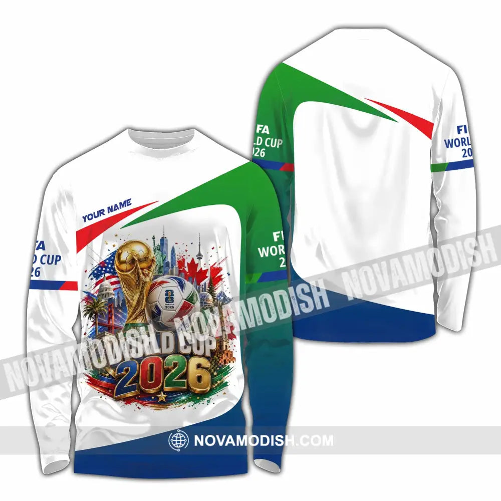 Unisex Shirt - Custom World Cup 2026 Shirt - Long Sleeve Shirt / S - T-shirt