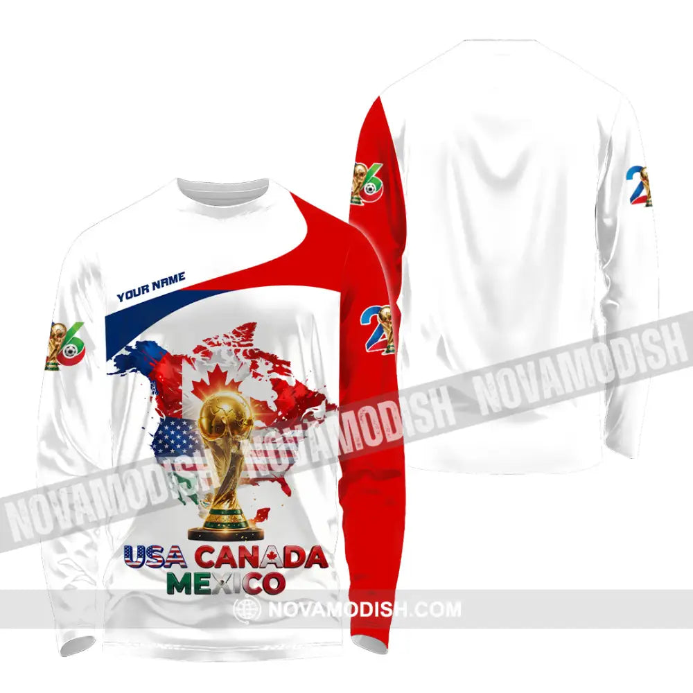 Unisex Shirt - Custom World Cup 2026 Shirt - Long Sleeve Shirt / S - T-shirt