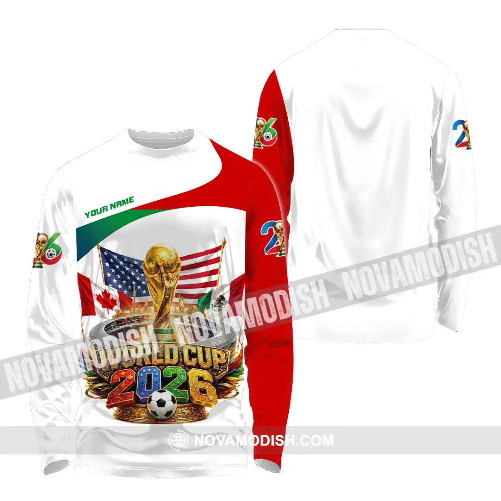Unisex Shirt - Custom World Cup 2026 Shirt - Long Sleeve Shirt / S - T-shirt
