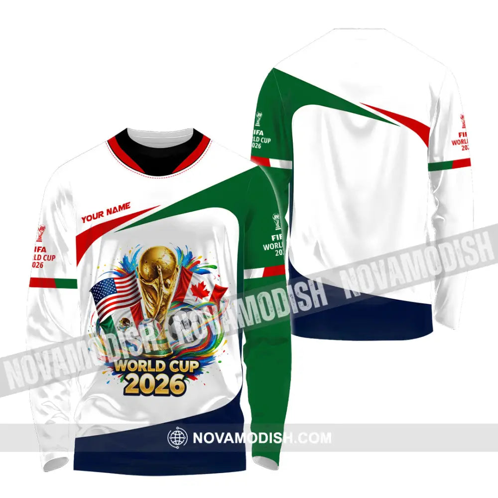 Unisex Shirt - Custom World Cup 2026 Shirt - Long Sleeve Shirt / S - T-shirt
