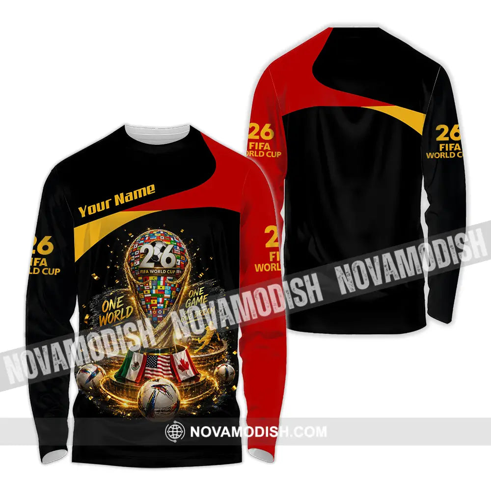Unisex Shirt - Custom World Cup 2026 Shirt - Long Sleeve Shirt / S - T-shirt