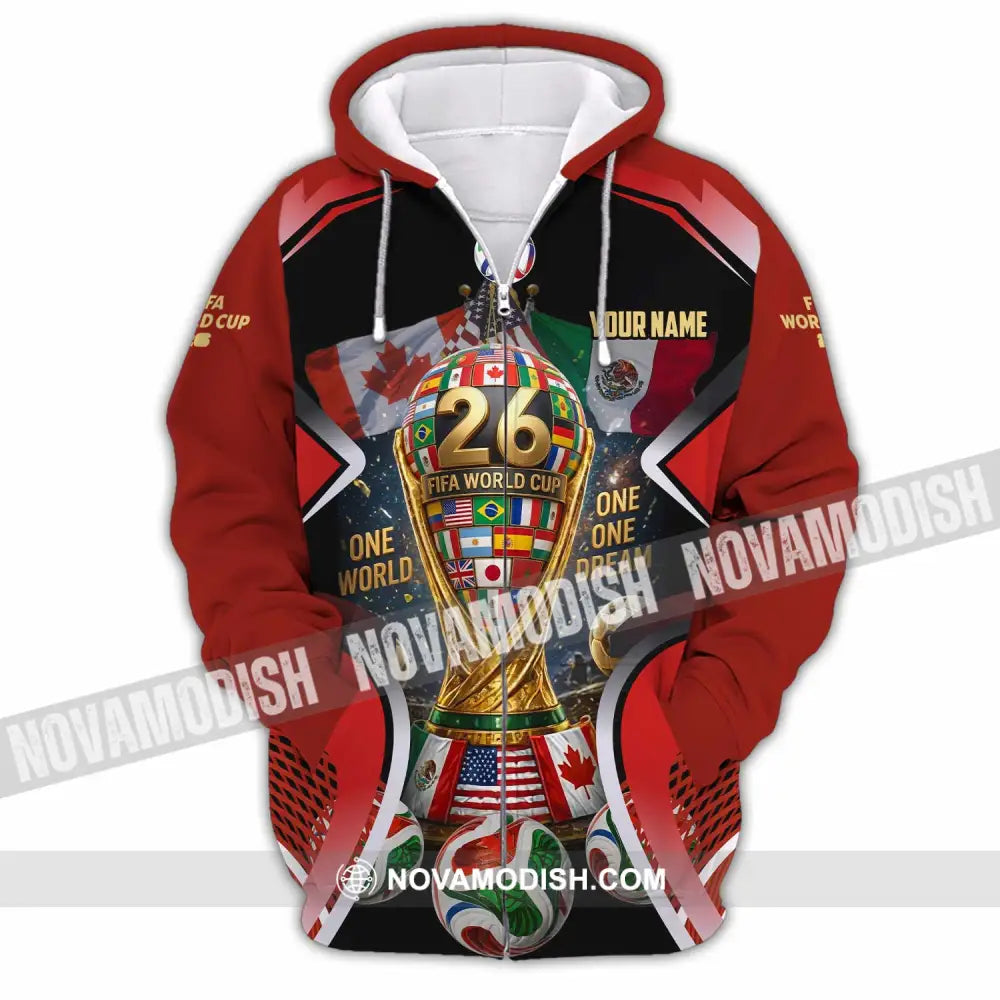 Unisex Shirt - Custom World Cup 2026 Shirt - Zipper Hoodie / S - T-shirt