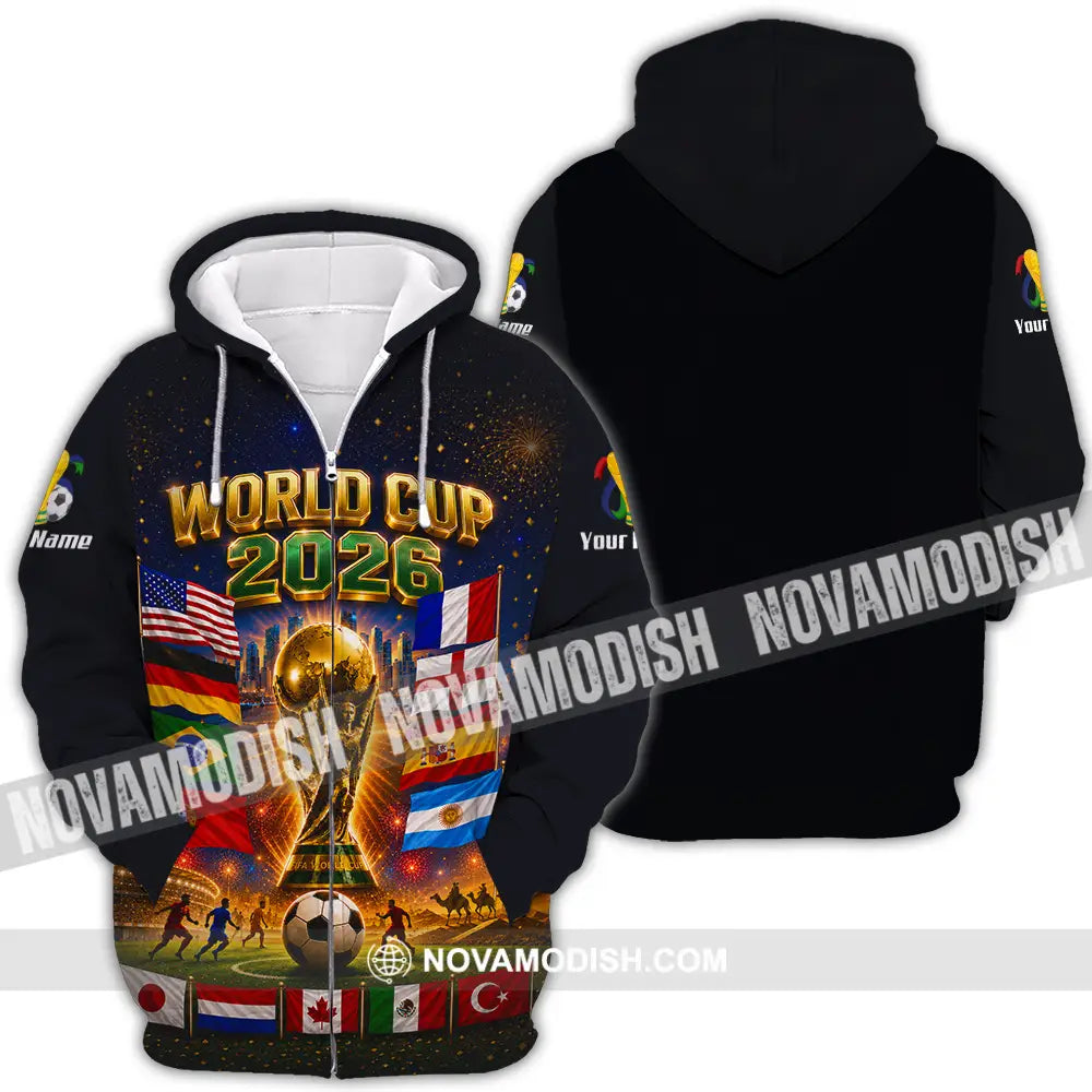 Unisex Shirt - Custom World Cup 2026 Shirt - Zipper Hoodie / S - T-shirt