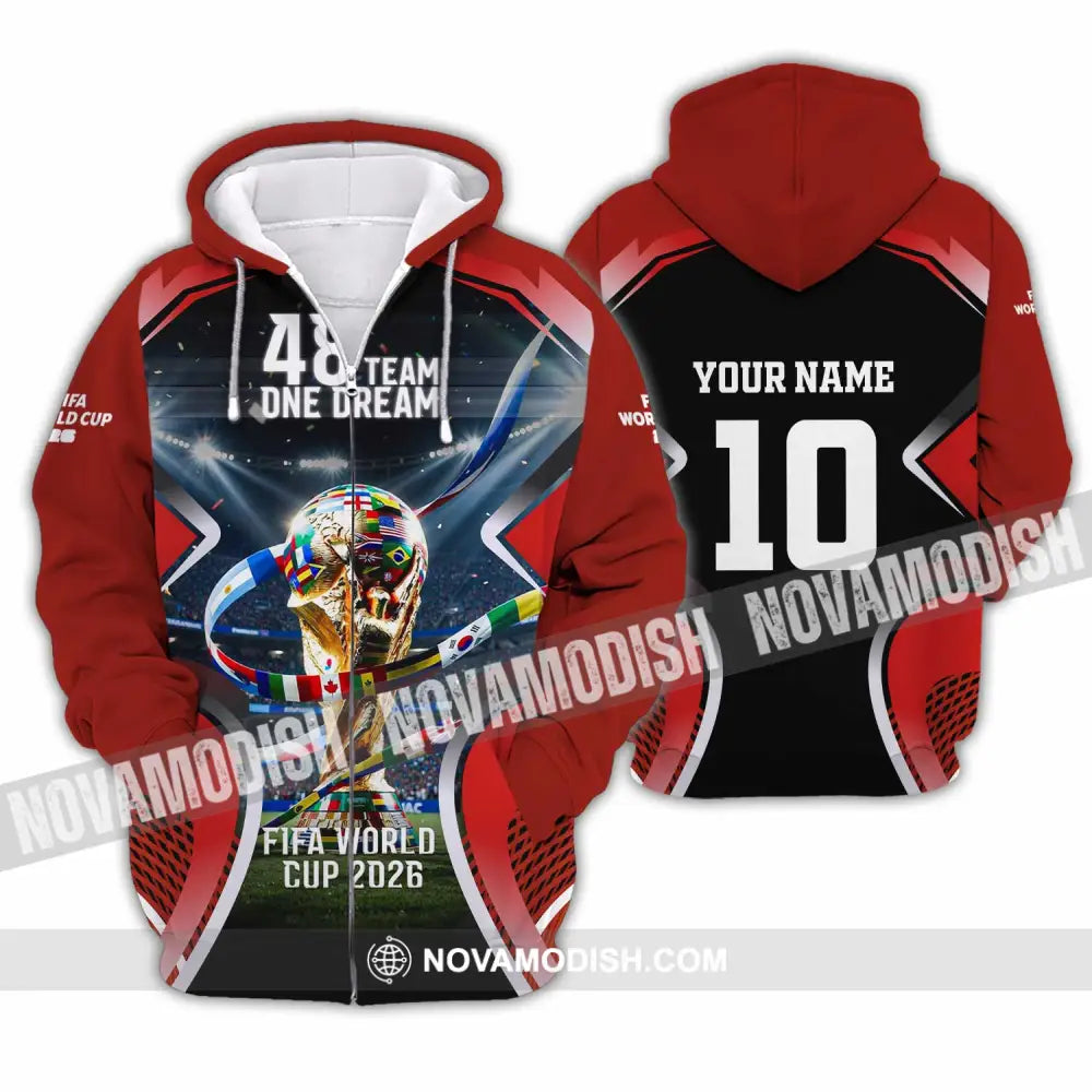Unisex Shirt - Custom World Cup 2026 Shirt - Zipper Hoodie / S - T-shirt
