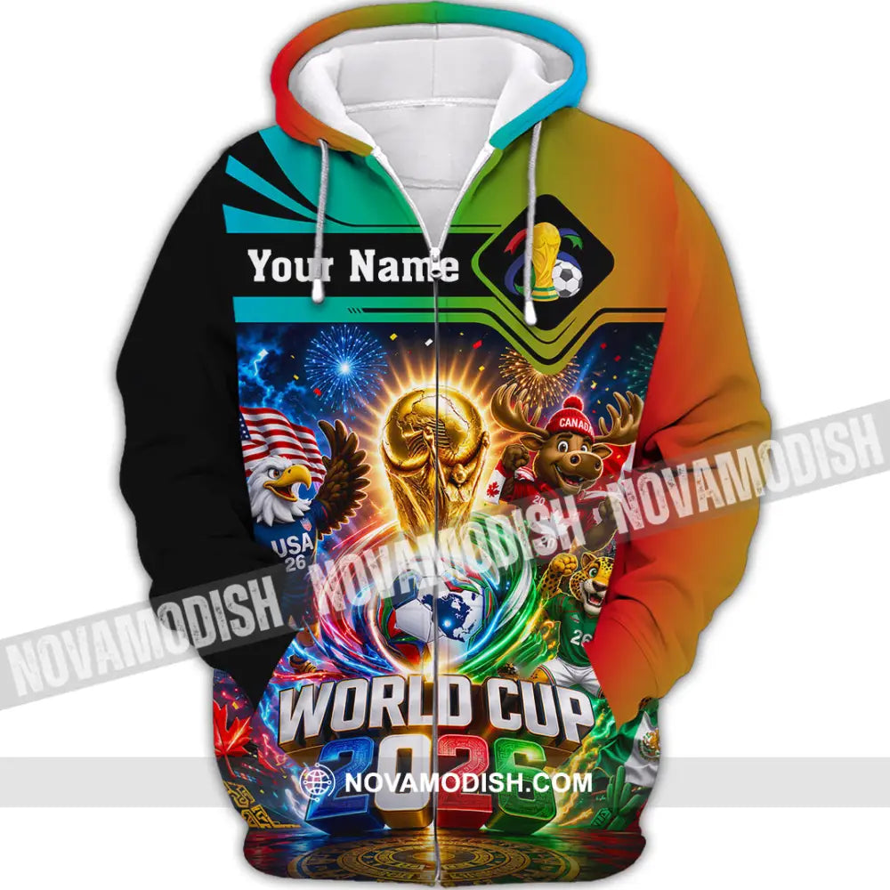 Unisex Shirt - Custom World Cup 2026 Shirt - Zipper Hoodie / S - T-shirt