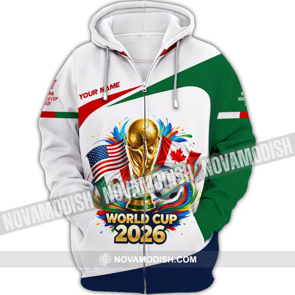 Unisex Shirt - Custom World Cup 2026 Shirt - Zipper Hoodie / S - T-shirt