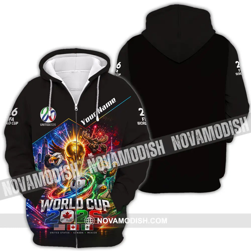 Unisex Shirt - Custom World Cup 2026 Shirt - Zipper Hoodie / S - T-shirt