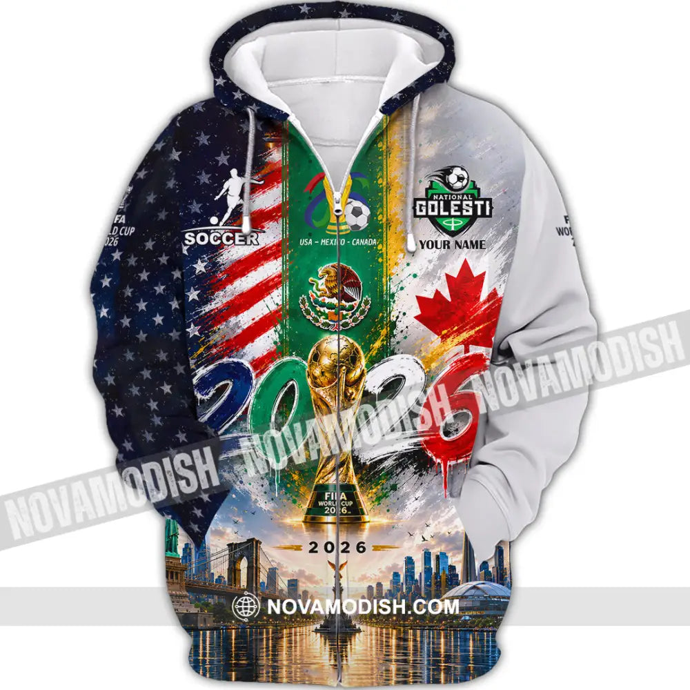 Unisex Shirt - Custom World Cup 2026 Shirt - Zipper Hoodie / S - T-shirt