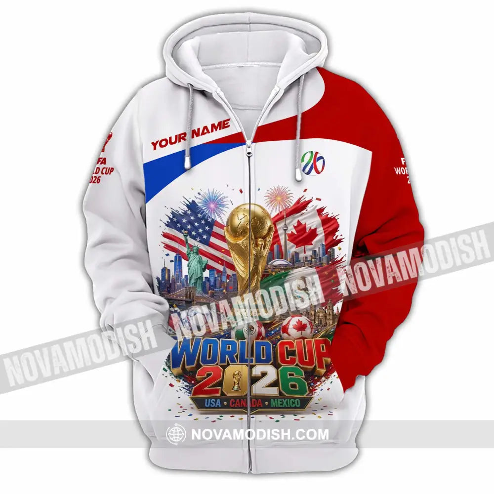 Unisex Shirt - Custom World Cup 2026 Shirt - Zipper Hoodie / S - T-shirt