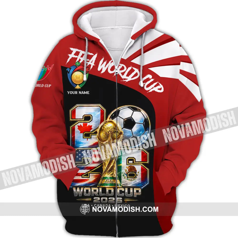 Unisex Shirt - Custom World Cup 2026 Shirt - Zipper Hoodie / S - T-shirt