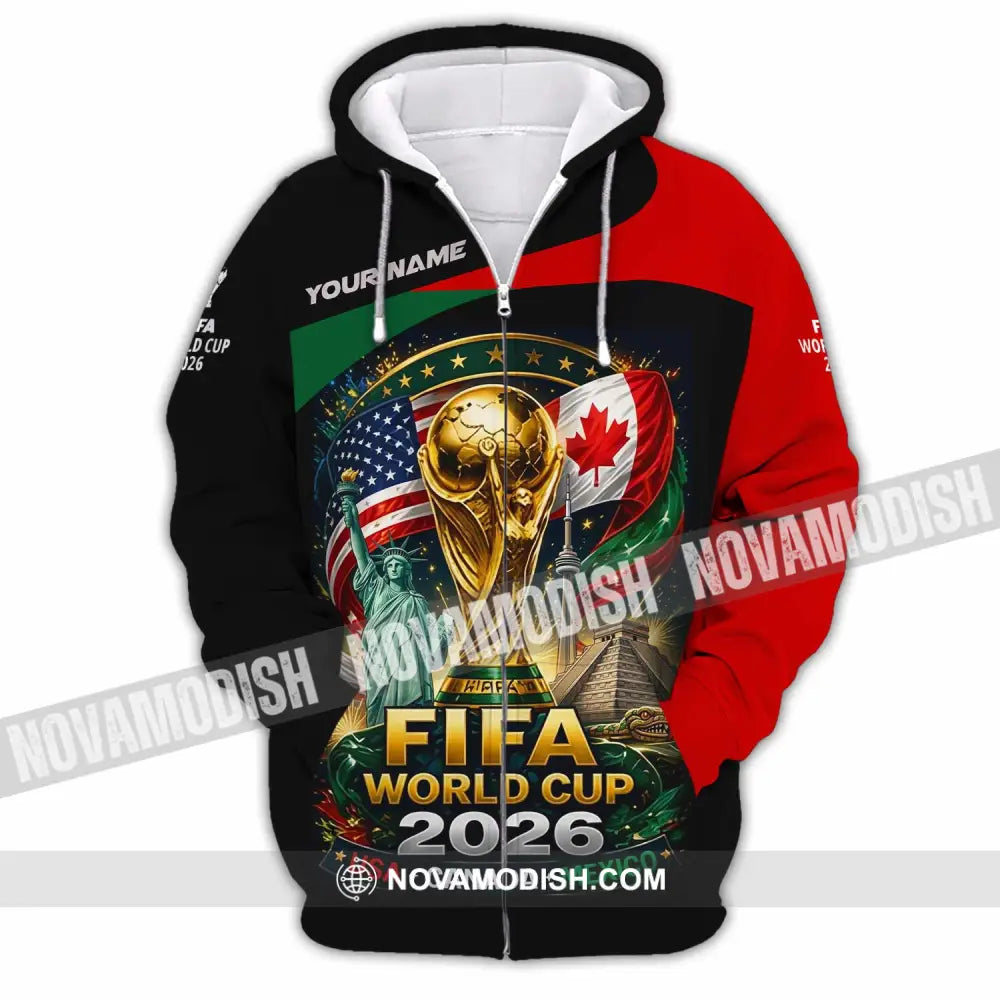 Unisex Shirt - Custom World Cup 2026 Shirt - Zipper Hoodie / S - T-shirt