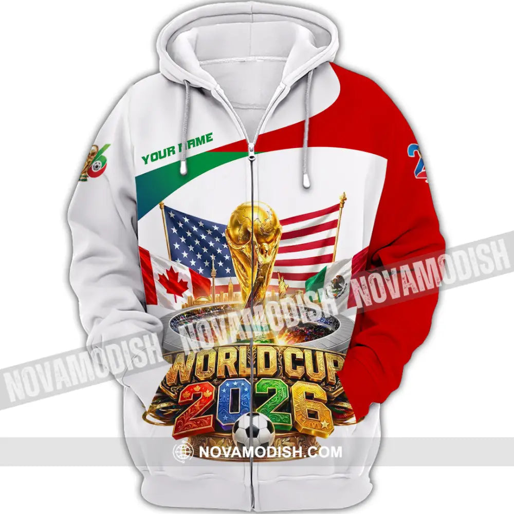 Unisex Shirt - Custom World Cup 2026 Shirt - Zipper Hoodie / S - T-shirt