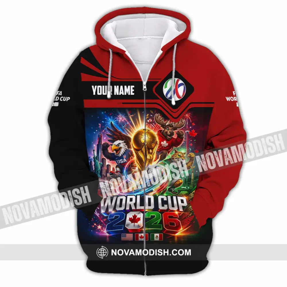 Unisex Shirt - Custom World Cup 2026 Shirt - Zipper Hoodie / S - T-shirt