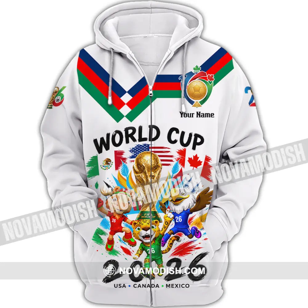 Unisex Shirt - Custom World Cup 2026 Shirt - Zipper Hoodie / S - T-shirt