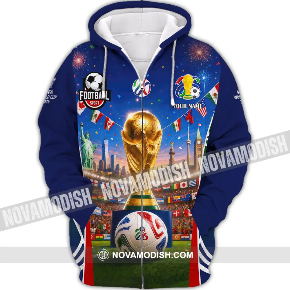 Unisex Shirt - Custom World Cup 2026 Shirt - Zipper Hoodie / S - T-shirt