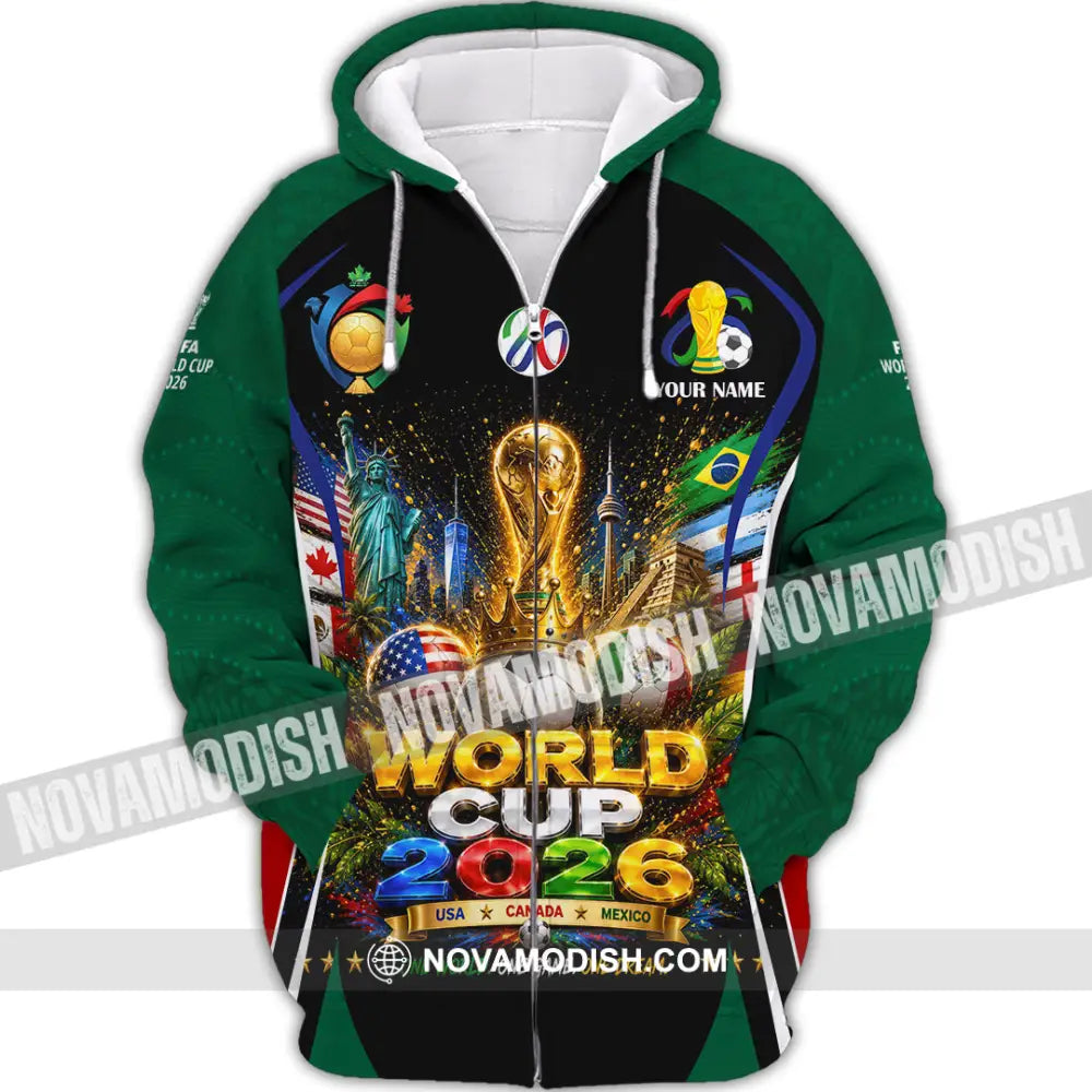 Unisex Shirt - Custom World Cup 2026 Shirt - Zipper Hoodie / S - T-shirt