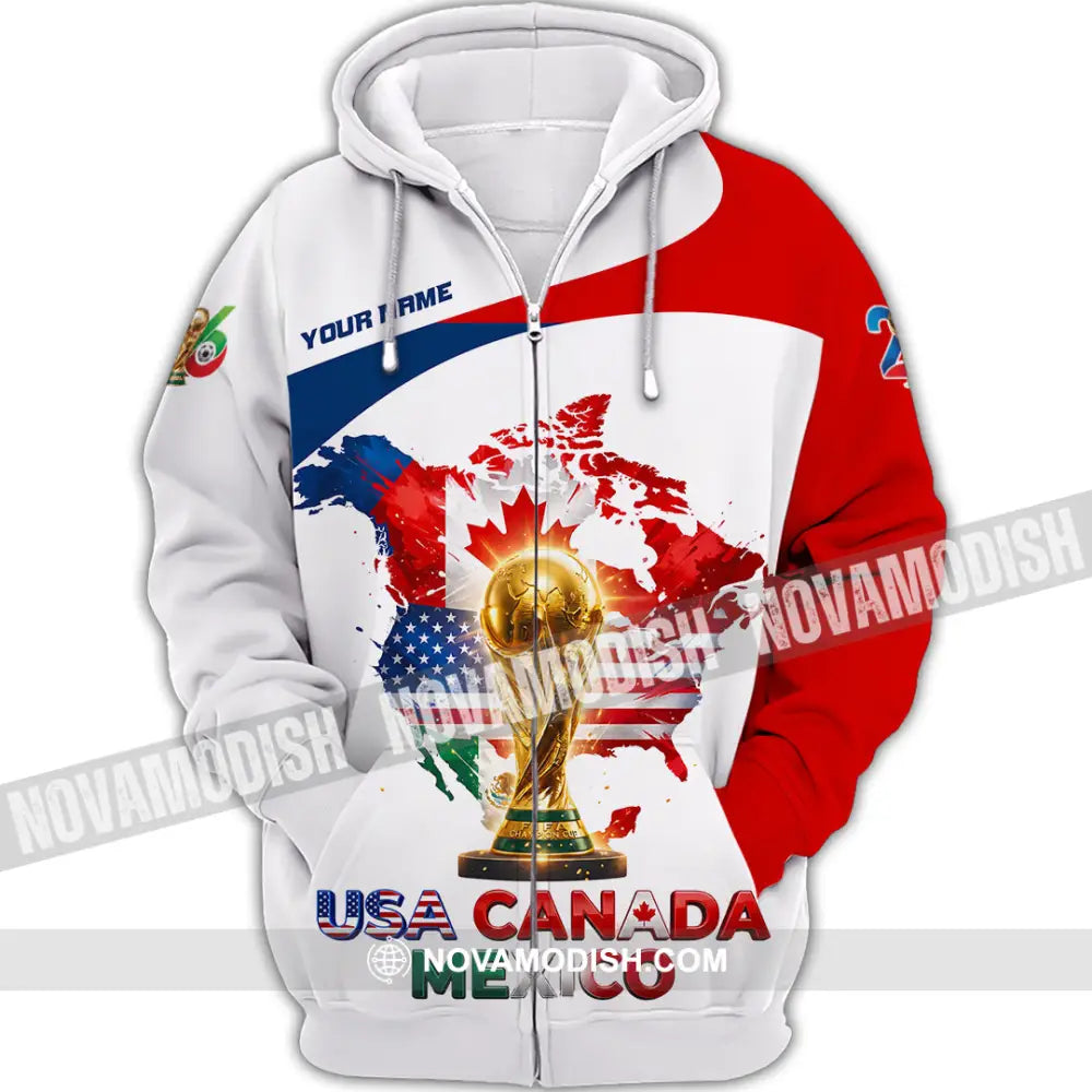 Unisex Shirt - Custom World Cup 2026 Shirt - Zipper Hoodie / S - T-shirt