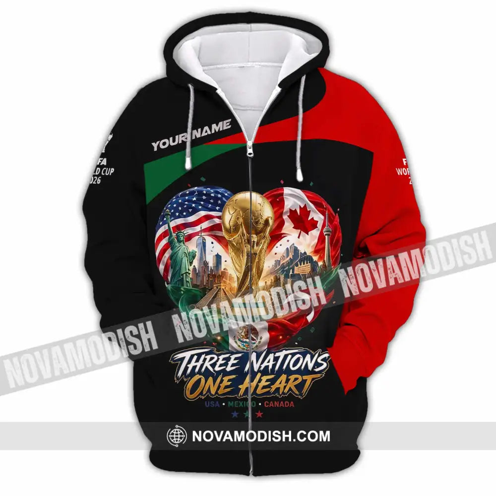 Unisex Shirt - Custom World Cup 2026 Shirt - Zipper Hoodie / S - T-shirt