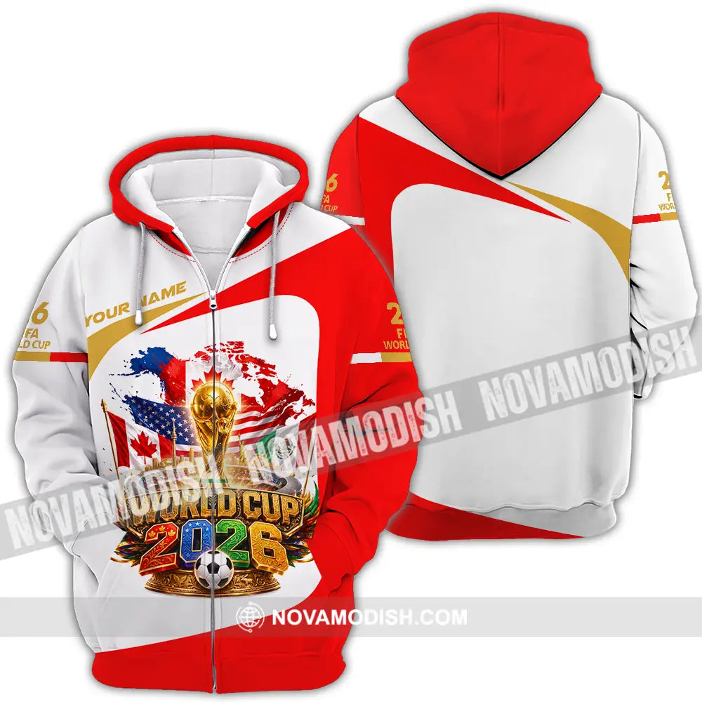 Unisex Shirt - Custom World Cup 2026 Shirt - Zipper Hoodie / S - T-shirt