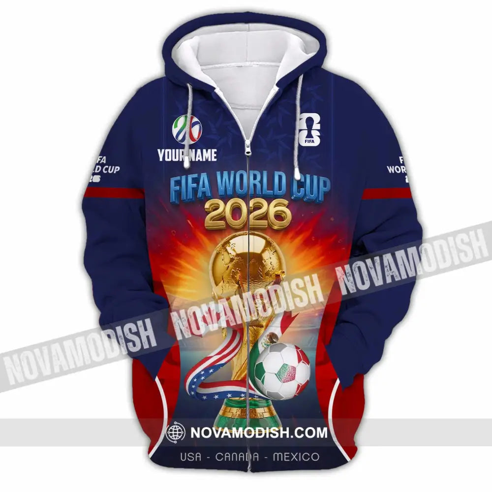 Unisex Shirt - Custom World Cup 2026 Shirt - Zipper Hoodie / S - T-shirt