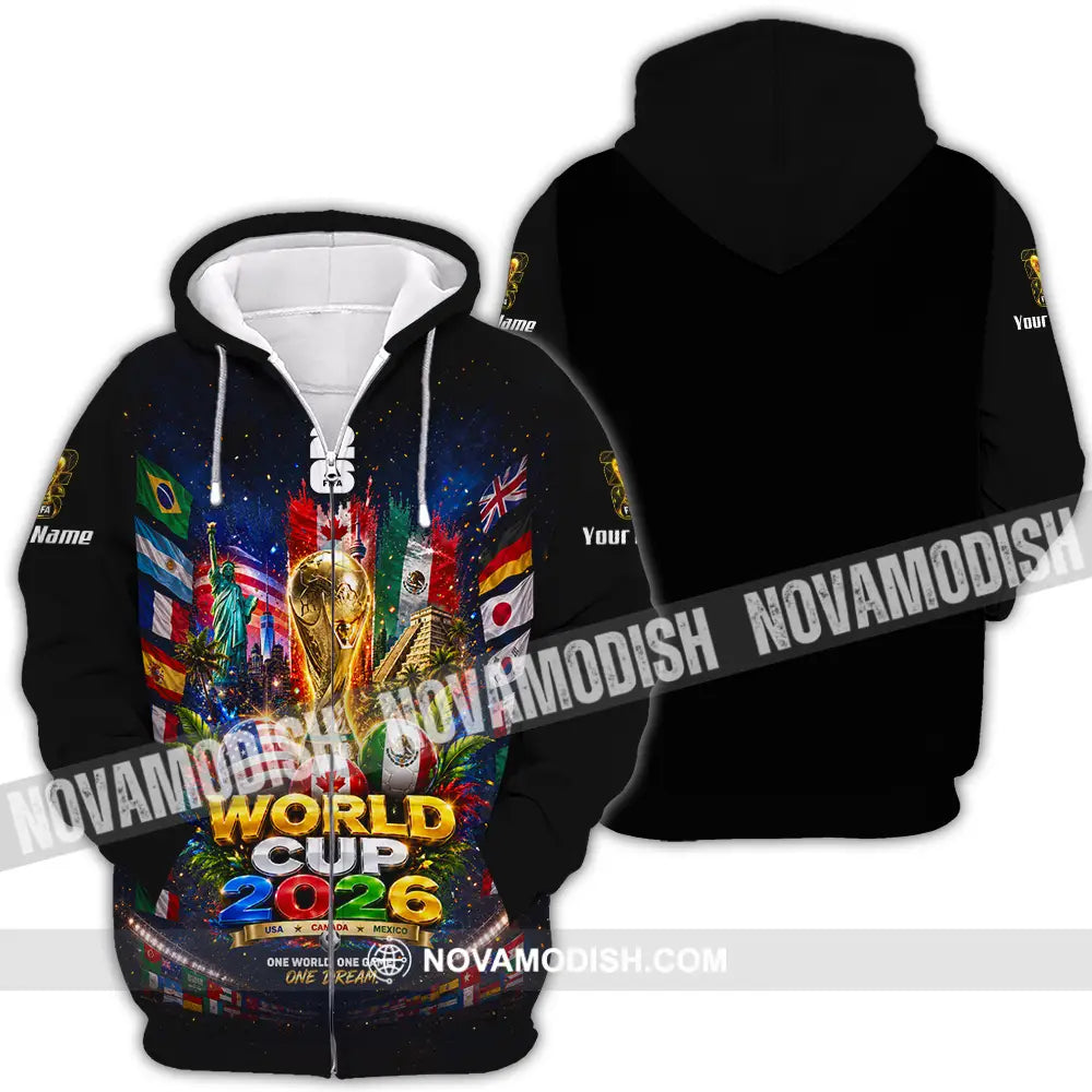Unisex Shirt - Custom World Cup 2026 Shirt - Zipper Hoodie / S - T-shirt
