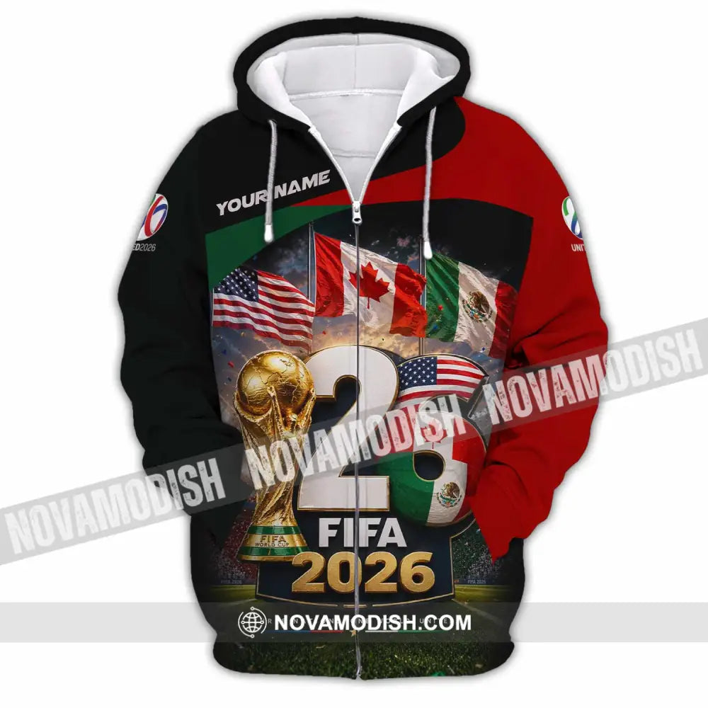 Unisex Shirt - Custom World Cup 2026 Shirt - Zipper Hoodie / S - T-shirt
