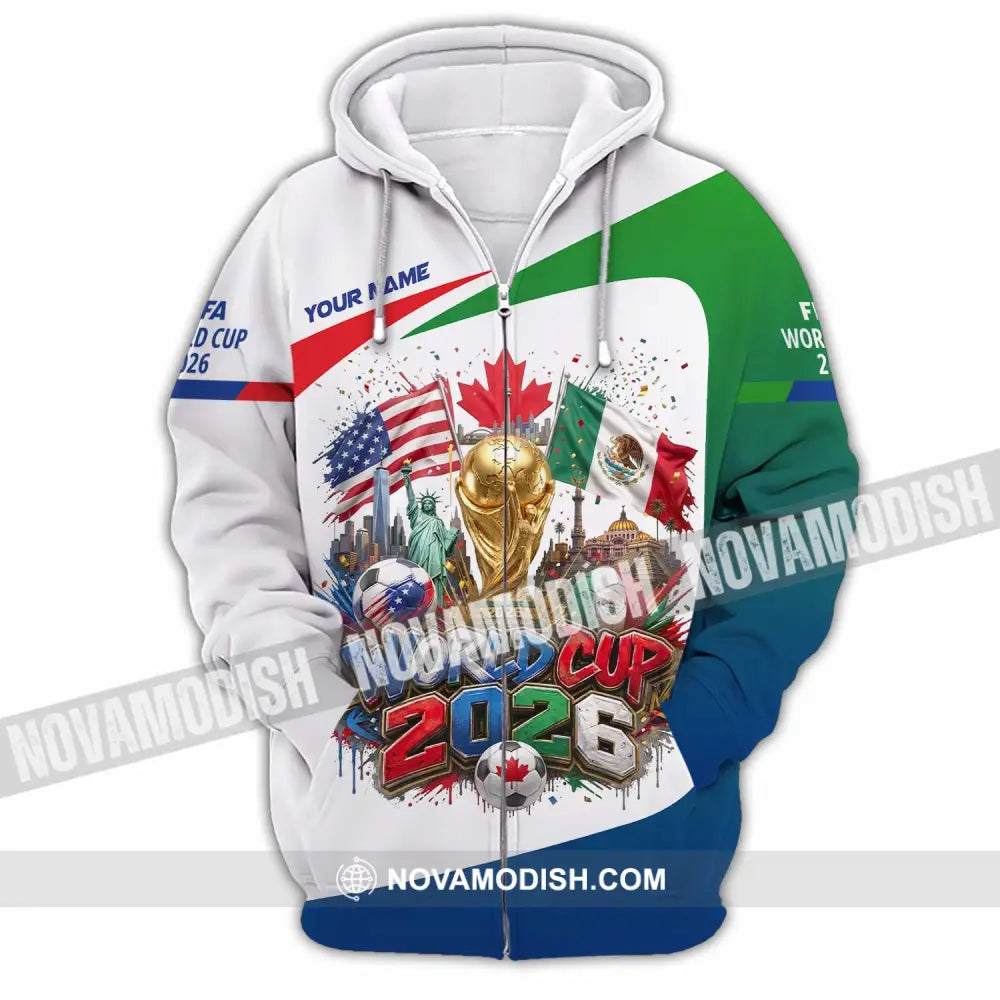 Unisex Shirt - Custom World Cup 2026 Shirt - Zipper Hoodie / S - T-shirt