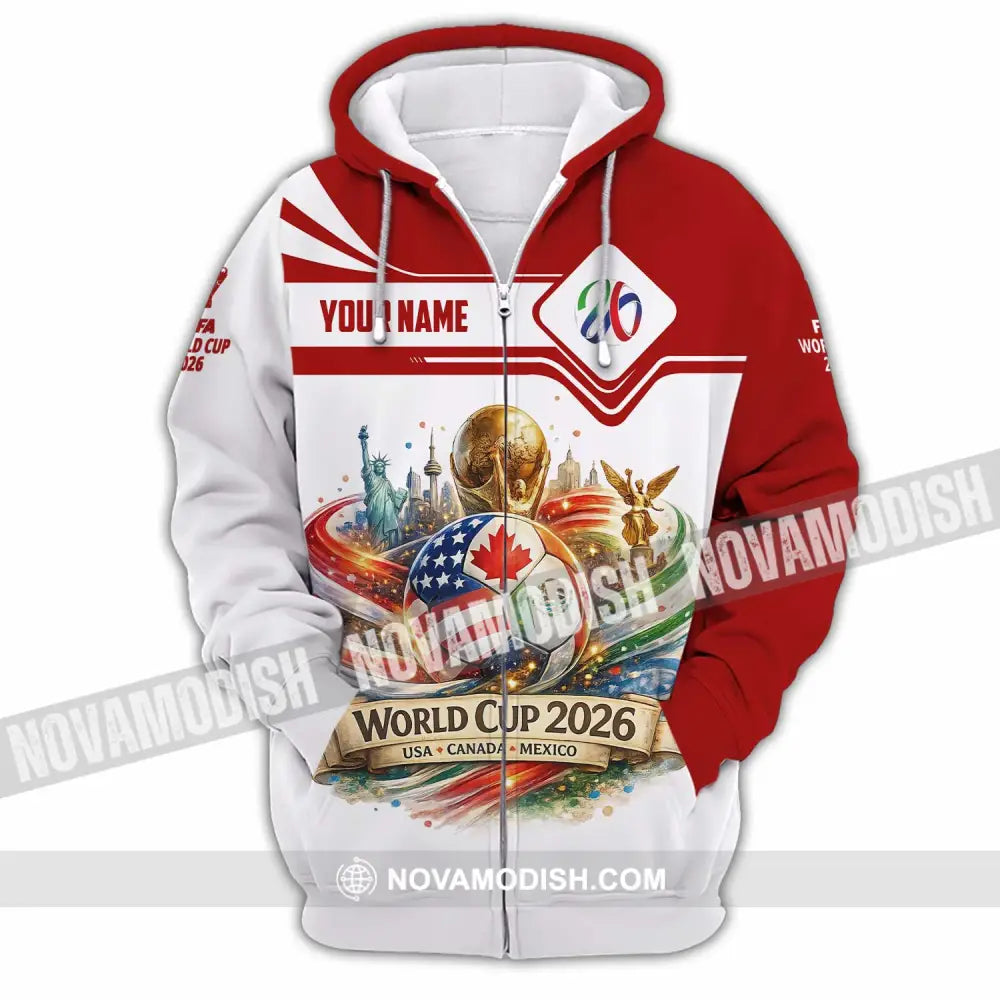 Unisex Shirt - Custom World Cup 2026 Shirt - Zipper Hoodie / S - T-shirt