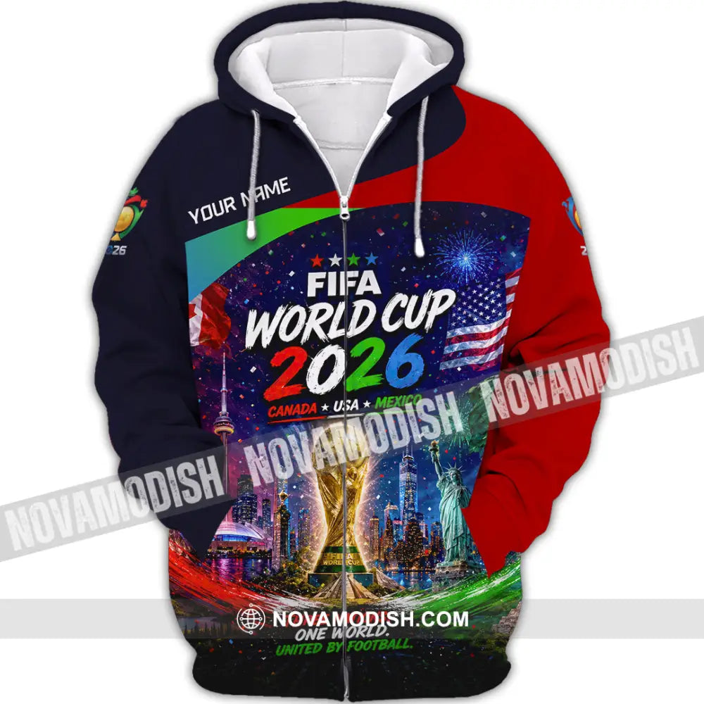 Unisex Shirt - Custom World Cup 2026 Shirt - Zipper Hoodie / S - T-shirt