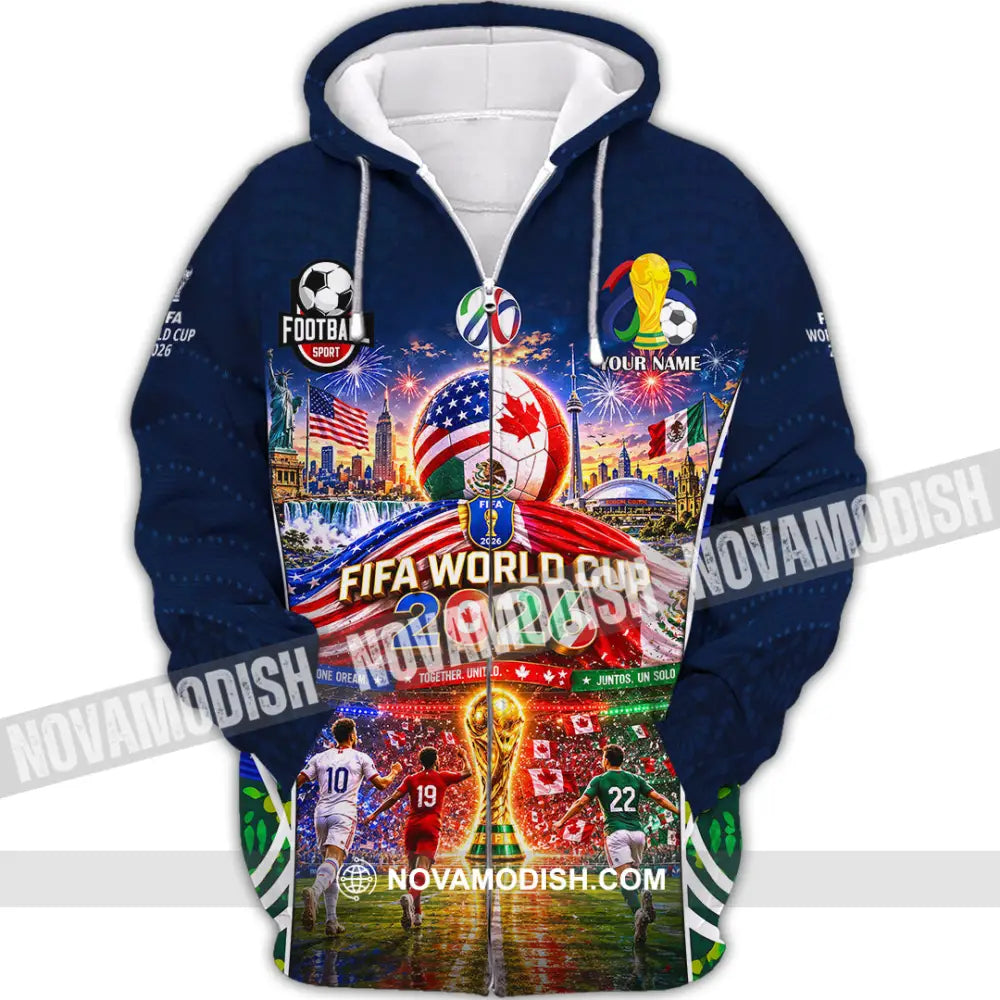 Unisex Shirt - Custom World Cup 2026 Shirt - Zipper Hoodie / S - T-shirt