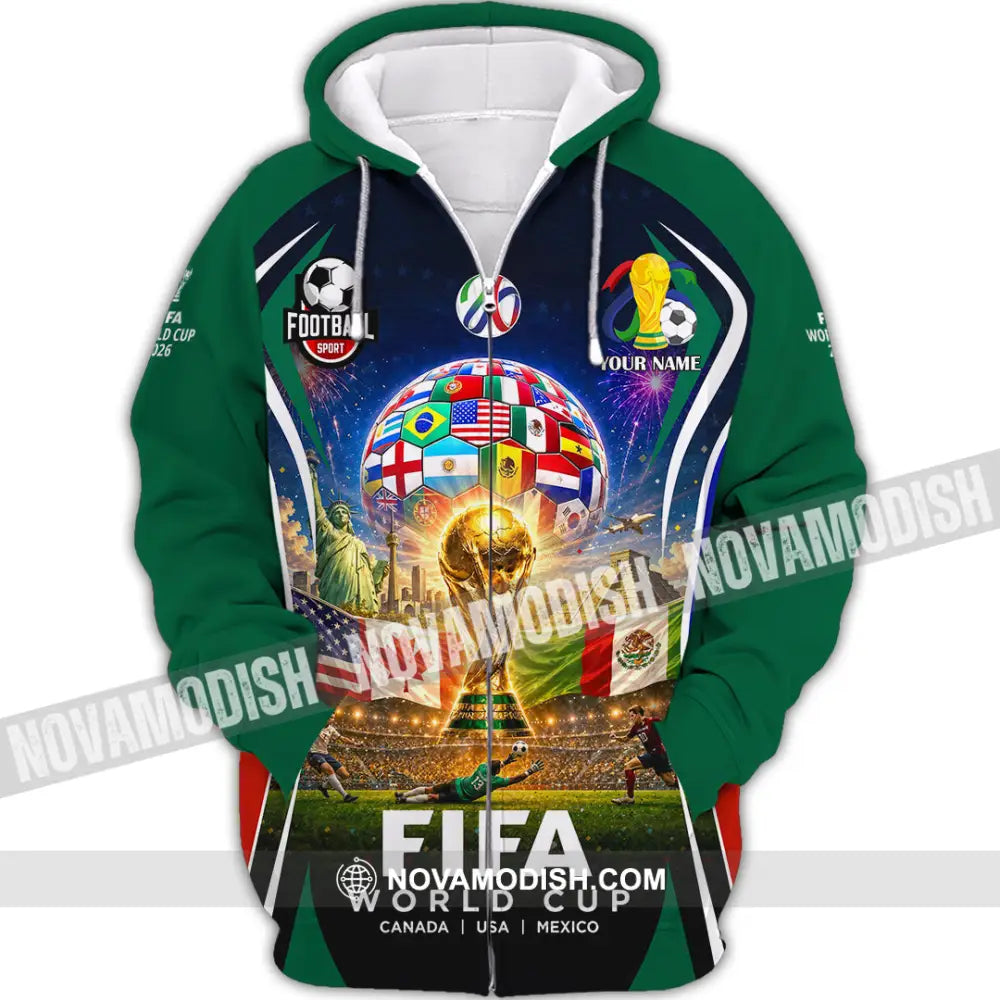 Unisex Shirt - Custom World Cup 2026 Shirt - Zipper Hoodie / S - T-shirt