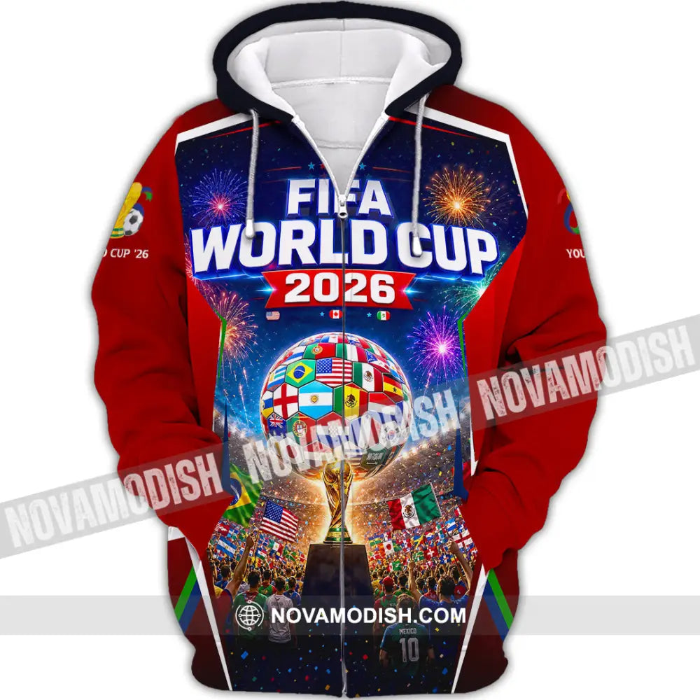 Unisex Shirt - Custom World Cup 2026 Shirt - Zipper Hoodie / S - T-shirt