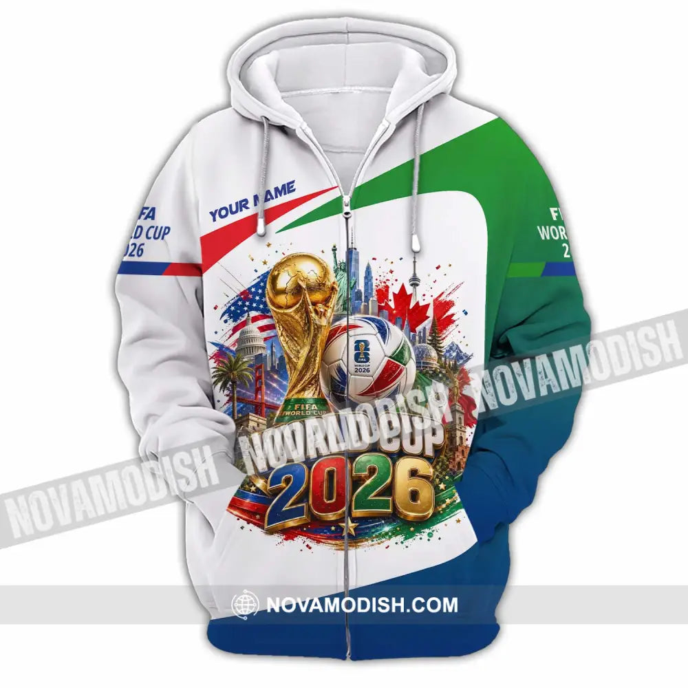 Unisex Shirt - Custom World Cup 2026 Shirt - Zipper Hoodie / S - T-shirt