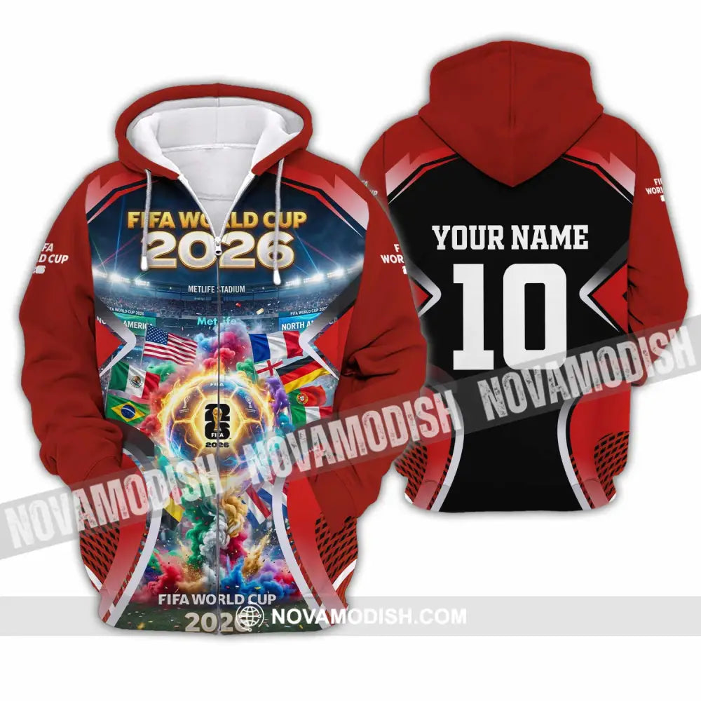 Unisex Shirt - Custom World Cup 2026 Shirt - Zipper Hoodie / S - T-shirt