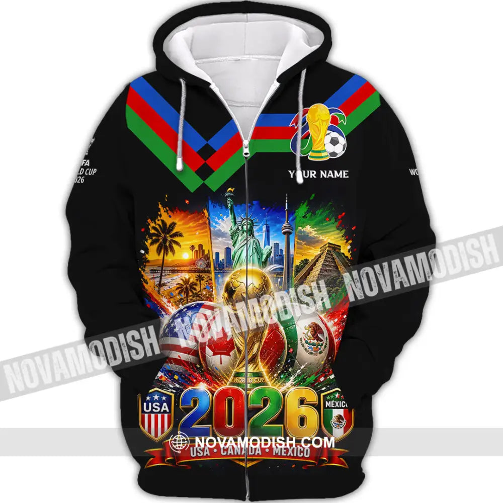 Unisex Shirt - Custom World Cup 2026 Shirt - Zipper Hoodie / S - T-shirt