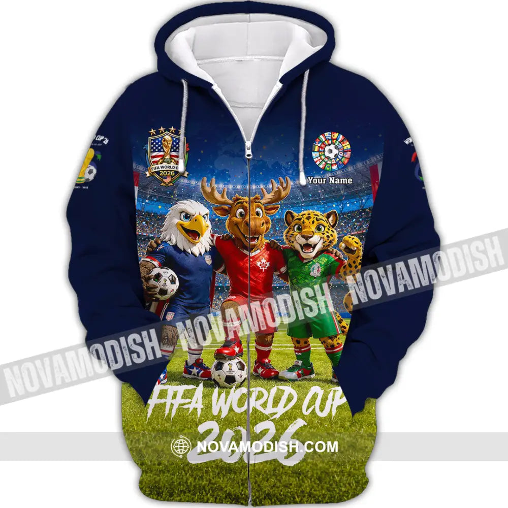 Unisex Shirt - Custom World Cup 2026 Shirt - Zipper Hoodie / S - T-shirt