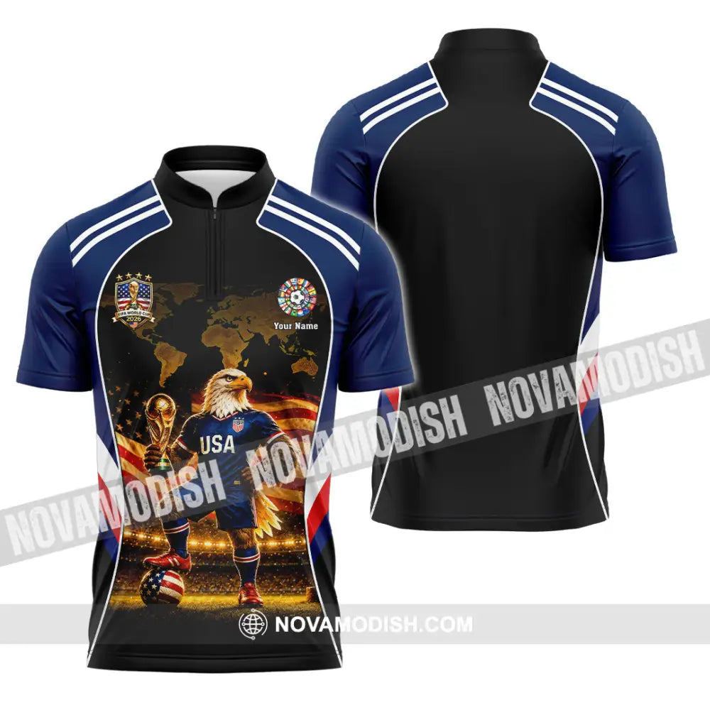 Unisex Shirt - Custom World Cup 2026 Shirt - Zipper Polo Shirt / S - T-shirt