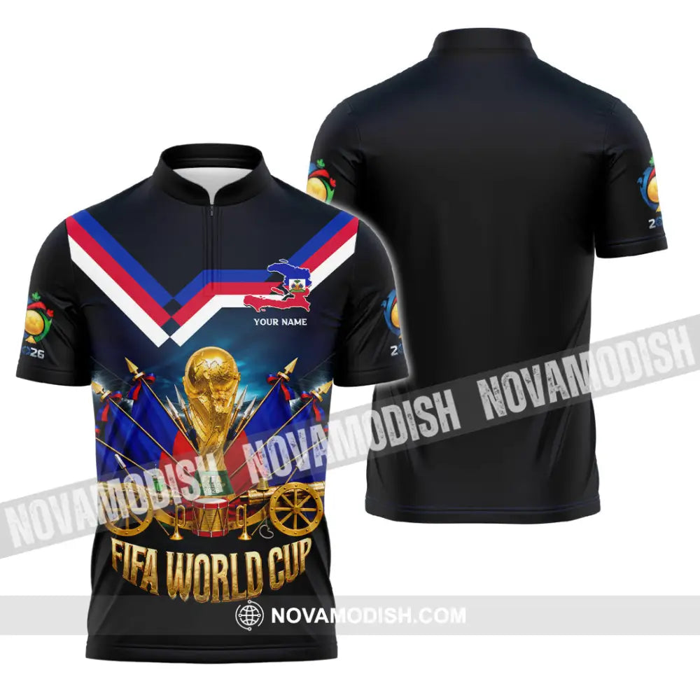 Unisex Shirt - Custom World Cup 2026 Shirt - Zipper Polo Shirt / S - T-shirt