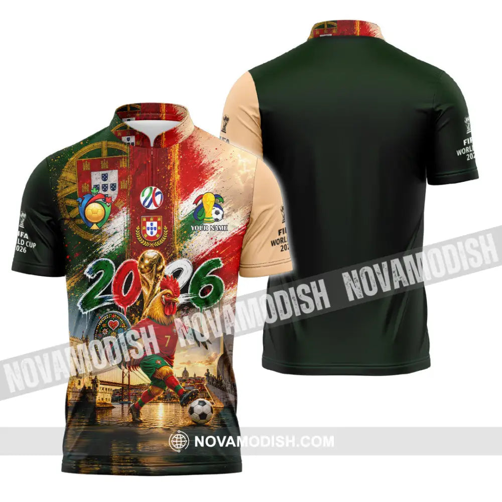 Unisex Shirt - Custom World Cup 2026 Shirt - Zipper Polo Shirt / S - T-shirt